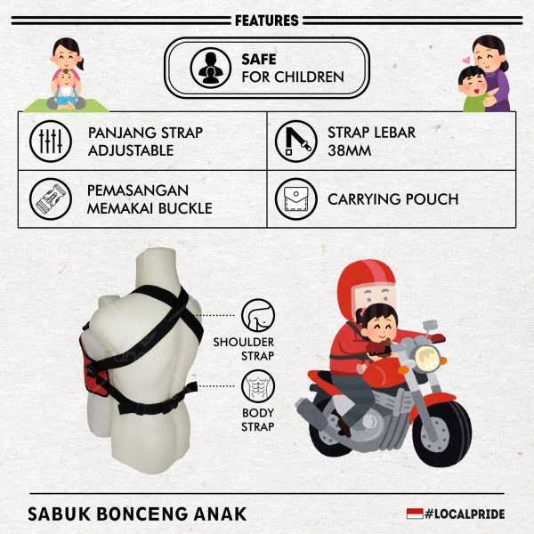 SABUK BONCENG / SAFETY BELT ANAK