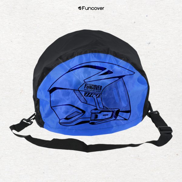 7 varian biru cover helm zipper funcover COVER HELM - SLINGBAG