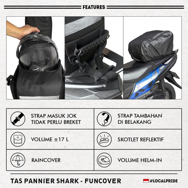 TAS JOK PANNIER SHARK