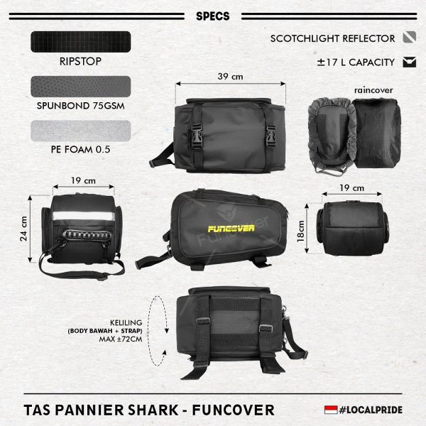 TAS JOK PANNIER SHARK