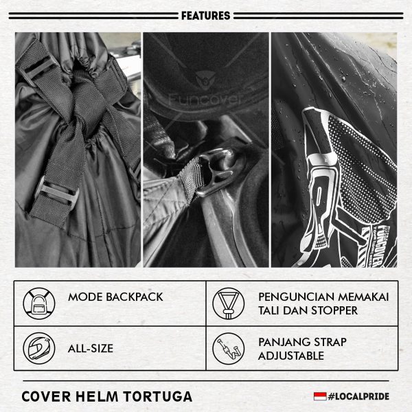 COVER HELM WATERPROOF - TORTUGA