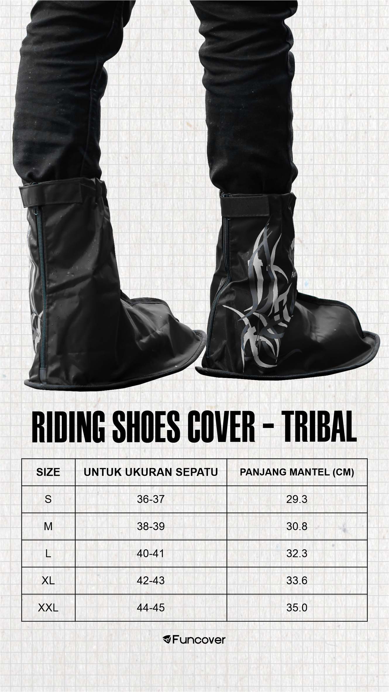 COVER SEPATU TRIBAL