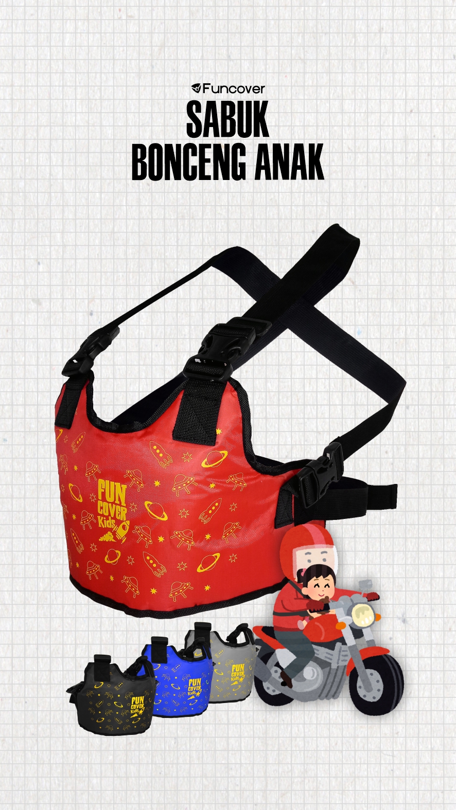 SABUK BONCENG / SAFETY BELT ANAK